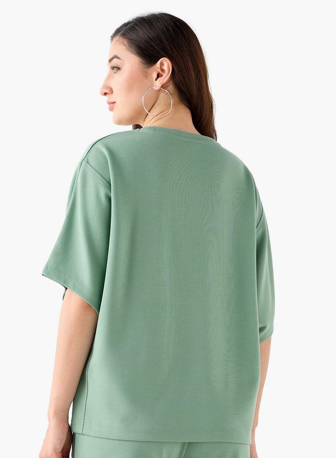 SP Characters T-shirt with Mickey Mouse Print with Applique Detail - Image 3